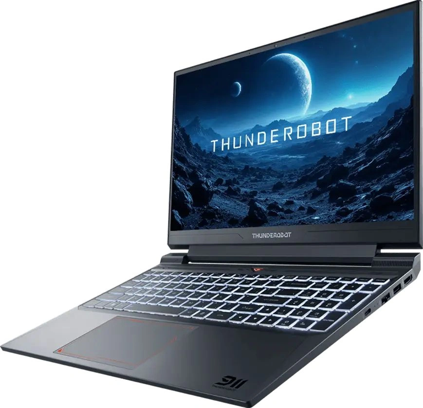Ноутбук Thunderobot 911 X Wild Hunter G2D Core i5 12450H 16Gb SSD512Gb NVIDIA GeForce RTX4050 6Gb 15.6" IPS FHD (1920x1080) FreeDOS grey WiFi BT Cam (JT009A00KRU) — миниатюра 3