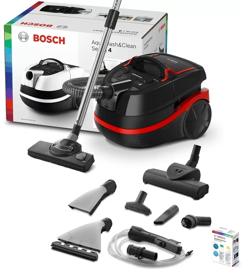 Пылесос Bosch Serie 4 BWD421POW 2100Вт черный/красный — миниатюра 2
