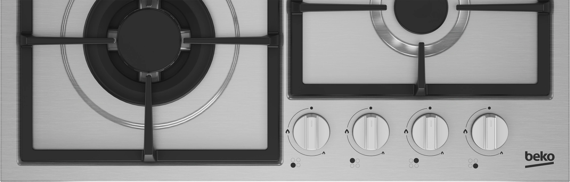 Газовая варочная поверхность Beko HIYG 64225 SXO нержавеющая сталь — миниатюра 6