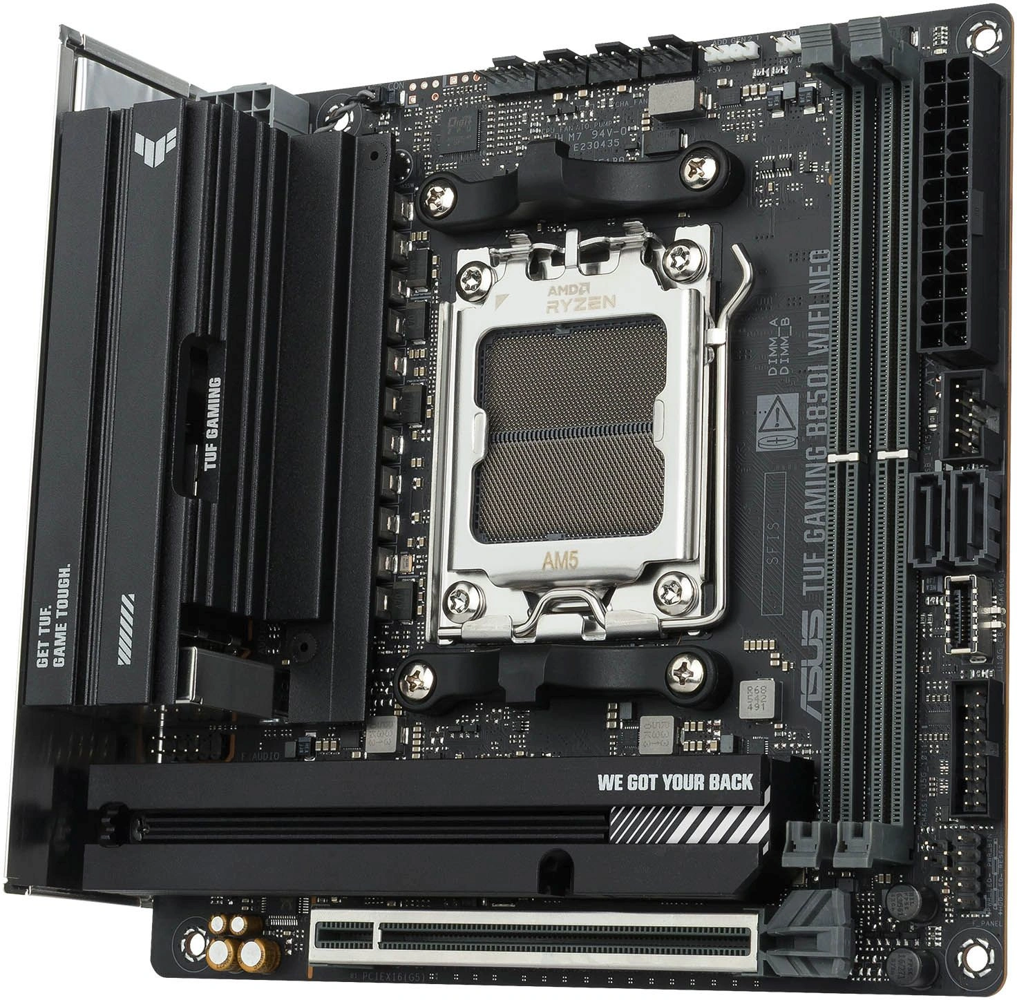 Материнская плата Asus TUF GAMING B850I WIFI NEO Socket AM5 AMD B850 2xDDR5 mini-ITX AC`97 8ch(7.1) 2.5Gg RAID+HDMI+DP — миниатюра 6