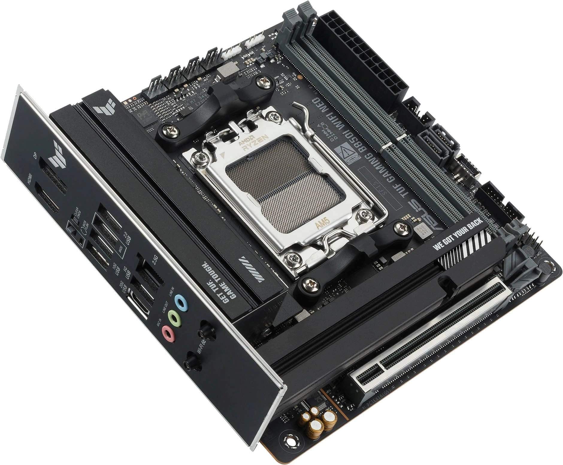 Материнская плата Asus TUF GAMING B850I WIFI NEO Socket AM5 AMD B850 2xDDR5 mini-ITX AC`97 8ch(7.1) 2.5Gg RAID+HDMI+DP — миниатюра 7