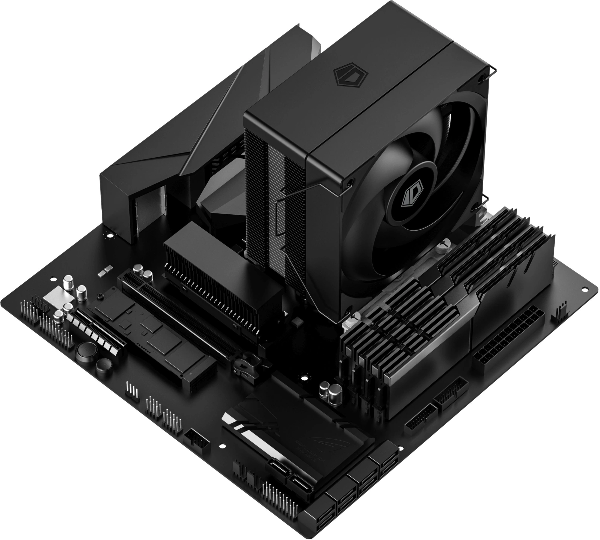 Устройство охлаждения(кулер) ID-Cooling SE-214-XT V2 нет подсветки Soc-AM5/AM4/1200/1700/1851 черный 4-pin 16-27.2dB Al+Cu 200W 550gr Ret (SE-214-XT V2 BLACK) — миниатюра 8