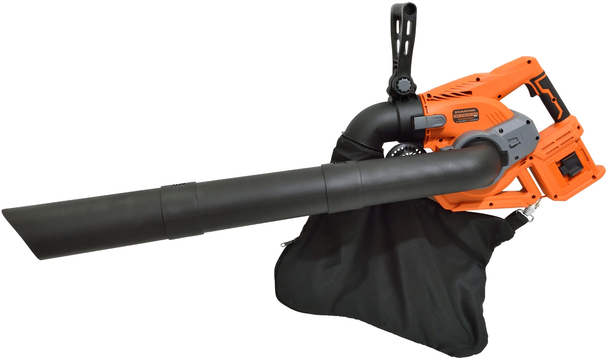 Воздуходувка-пылесос Carver СBV 01BL40-240 400Вт пит.:от аккум. оранжевый/черный — миниатюра 2