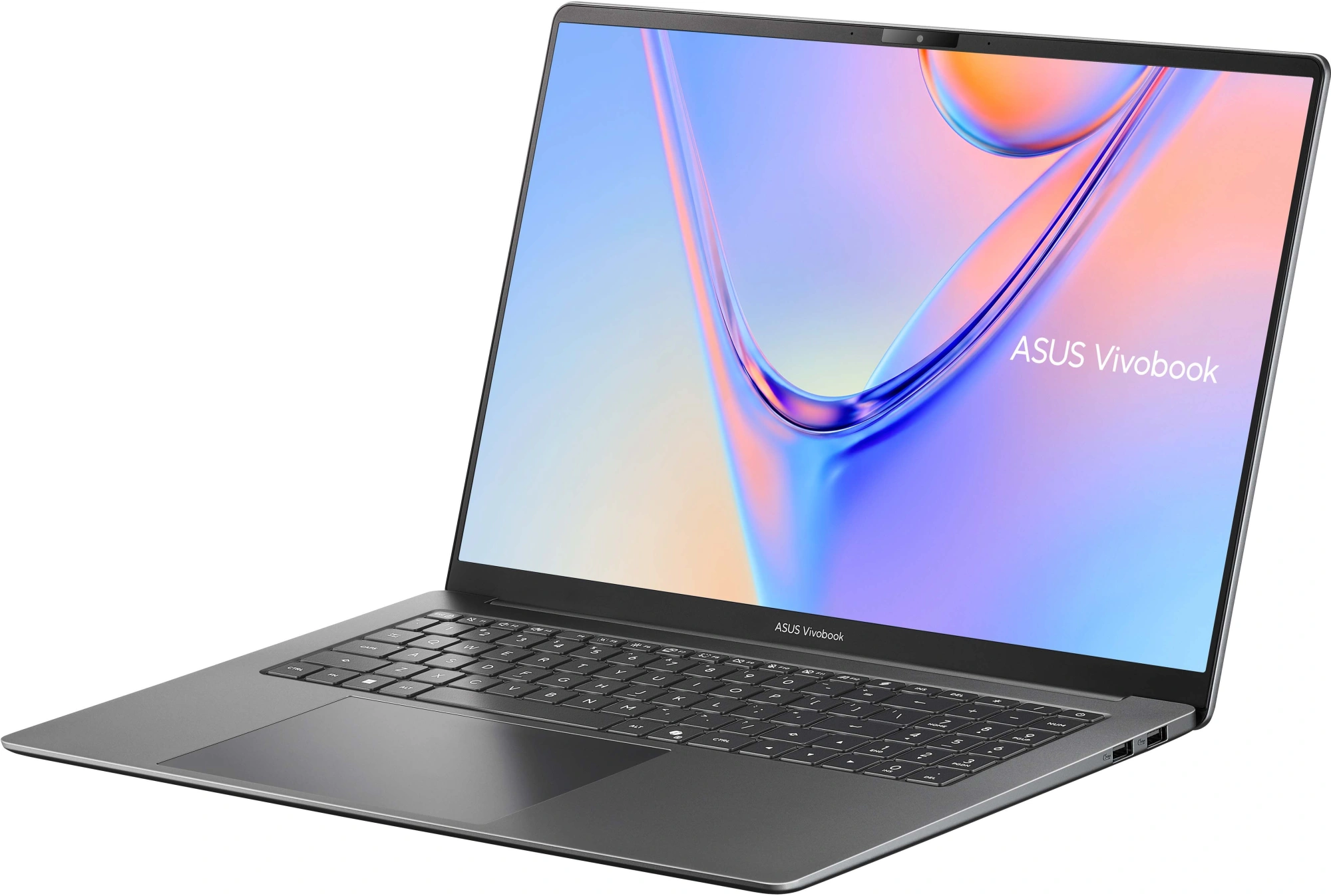 Ноутбук Asus VivoBook S16 S5652MA-TK122 Core 7 350 16Gb SSD512Gb Intel Graphics 16" IPS WUXGA (1920x1200) без ОС grey WiFi BT Cam (90NB1962-M00C40) — миниатюра 2