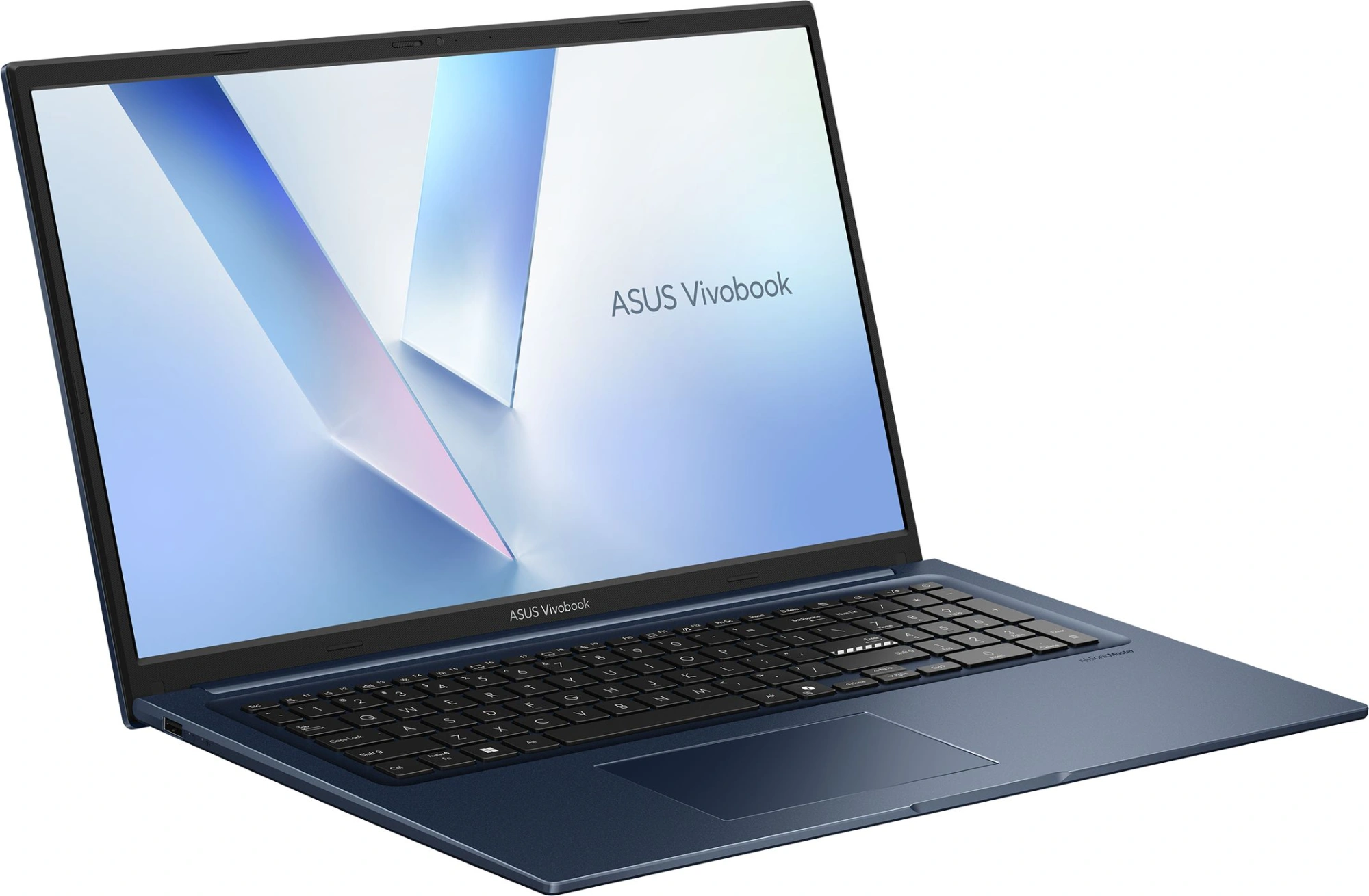 Ноутбук Asus Vivobook 17 X1704MA-AU039 Core 3 304 16Gb SSD512Gb Intel Graphics 17.3" IPS FHD (1920x1080) без ОС blue WiFi BT Cam (90NB17V2-M00CJ0) — миниатюра 2