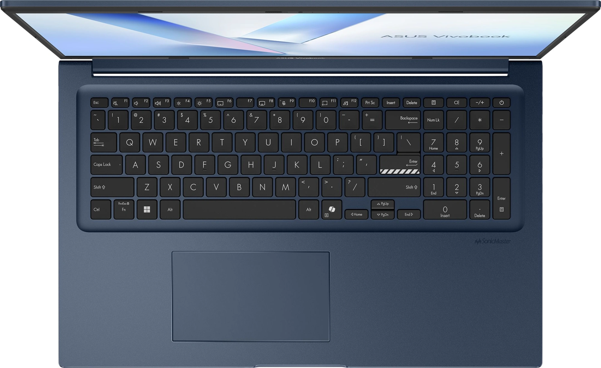 Ноутбук Asus Vivobook 17 X1704MA-AU039 Core 3 304 16Gb SSD512Gb Intel Graphics 17.3" IPS FHD (1920x1080) без ОС blue WiFi BT Cam (90NB17V2-M00CJ0) — миниатюра 4