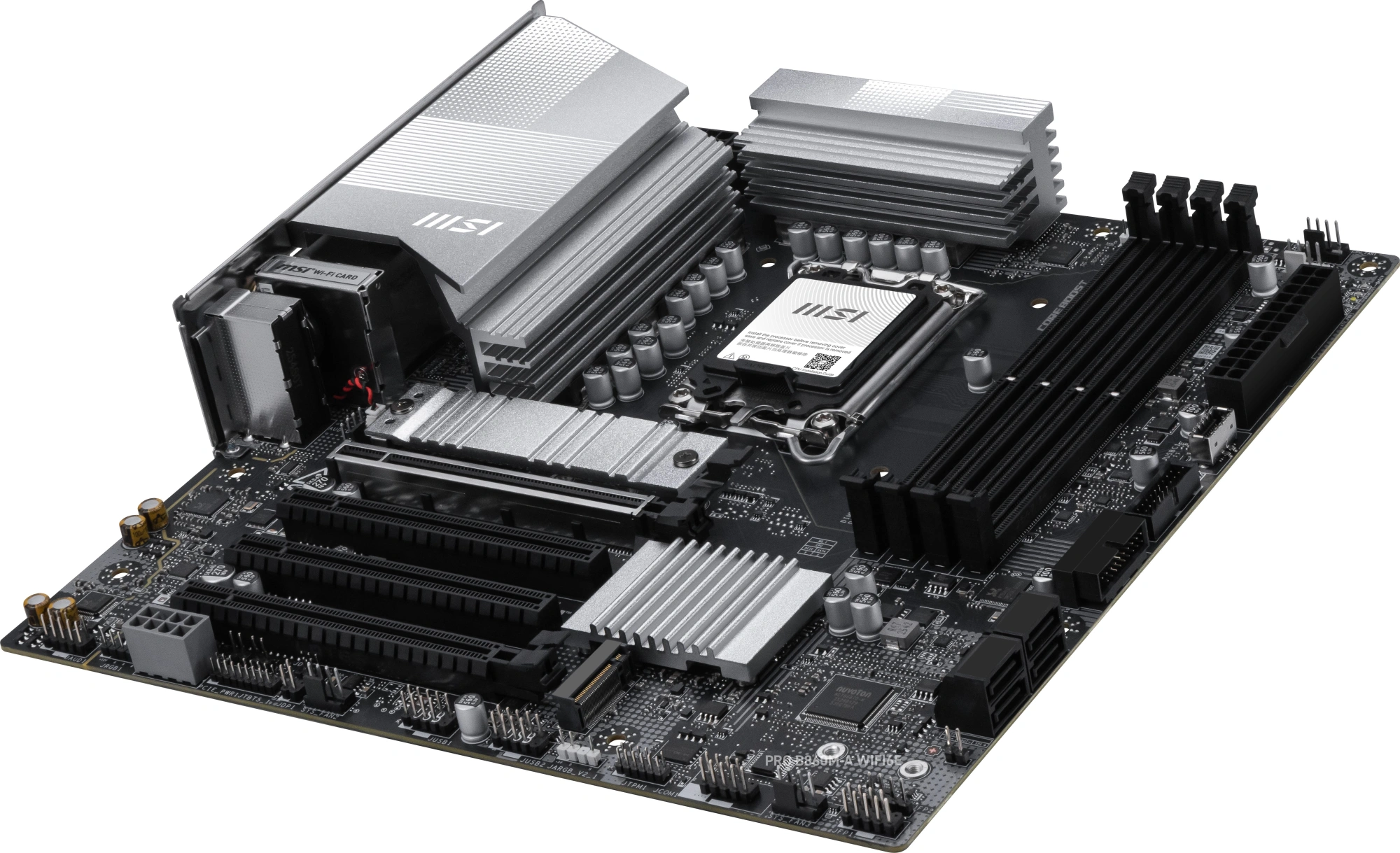 Материнская плата MSI PRO B860M-A WIFI6E Soc-1851 Intel B860 mATX AC`97 8ch(7.1) 5Gigabit RAID+HDMI+DP — миниатюра 8