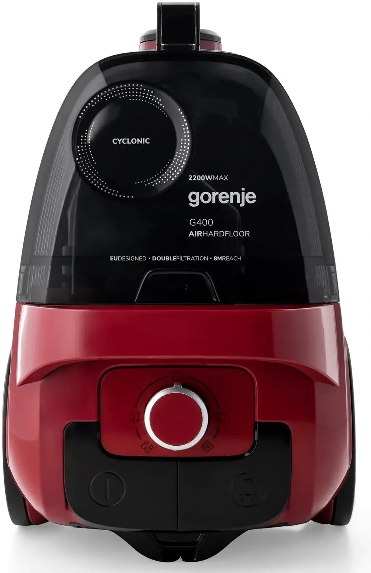 Пылесос Gorenje VC2202G4AHR 2000Вт красный/черный — фото 1