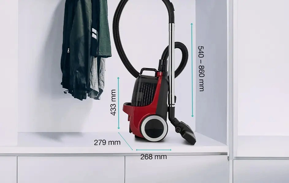 Пылесос Gorenje VC2202G4AHR 2000Вт красный/черный — миниатюра 17