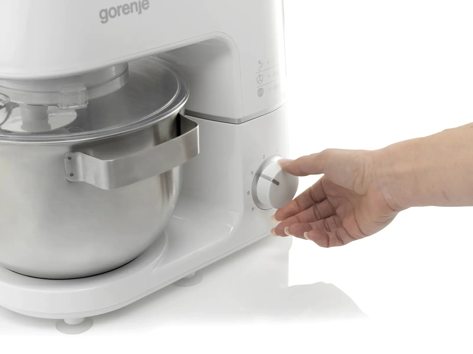 Кухонная машина Gorenje MMC800CW планетар.вращ. 800Вт белый — миниатюра 10