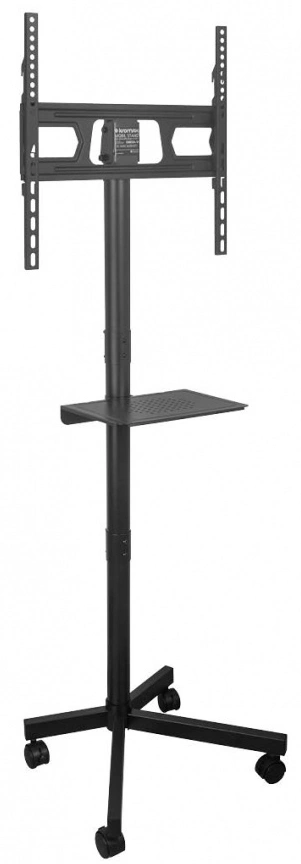 Стойка для телевизора Kromax OMEGA-18 черный 26"-65" макс.40кг напольный мобильный — фото 1