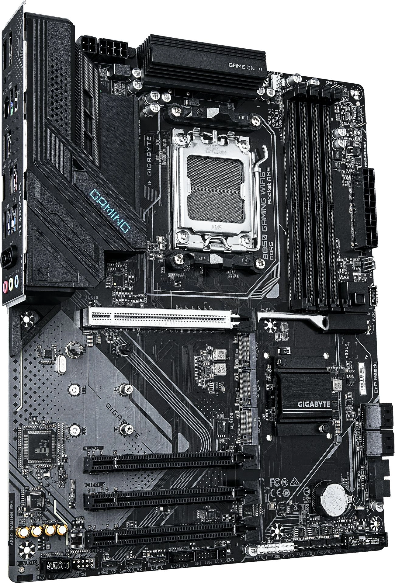 Материнская плата Gigabyte B850 GAMING WIFI6 Socket AM5 AMD B850 ATX AC`97 8ch(7.1) GbLAN RAID+HDMI+DP — миниатюра 4