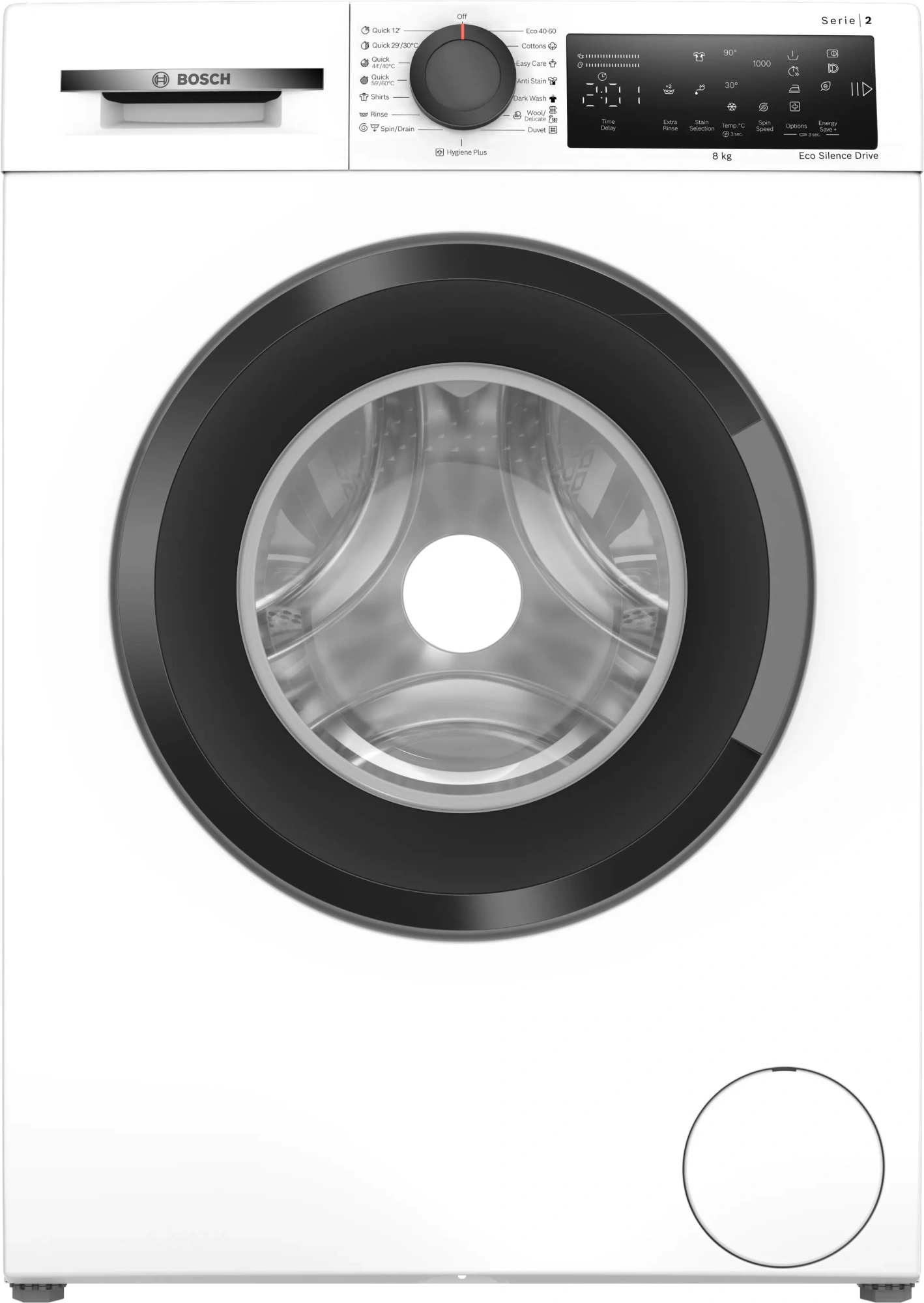 Стиральная машина Bosch Serie 2 WLZ24210ME пан.англ. класс: A загр.фронтальная макс.:8кг белый — миниатюра 2