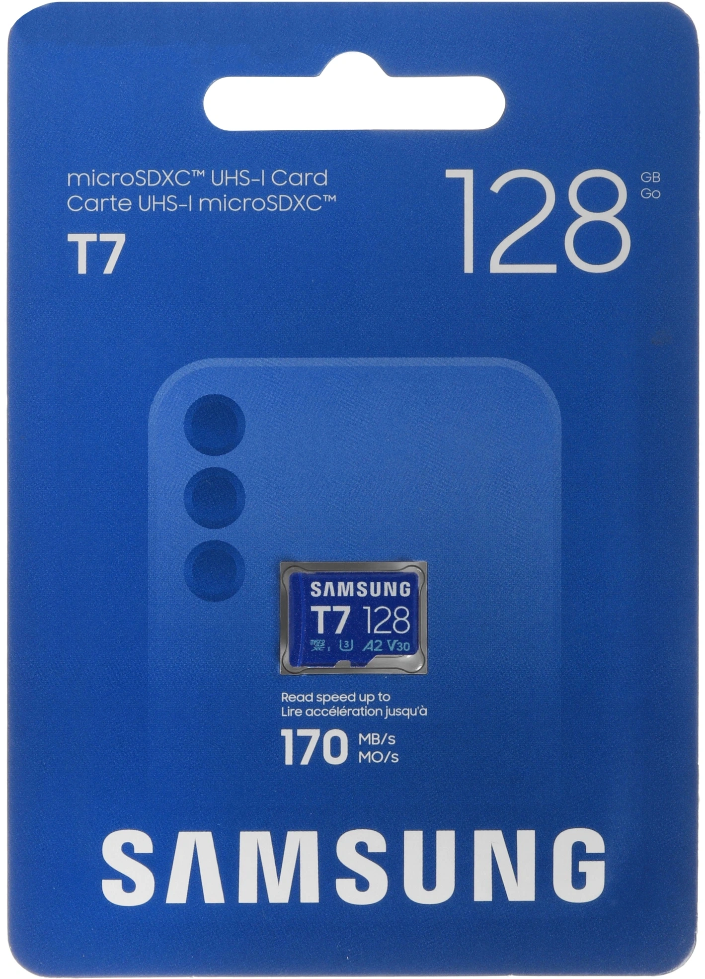 Флеш карта microSDXC 128GB Samsung MB-MB128T T7 V30 A2 w/o adapter — миниатюра 2