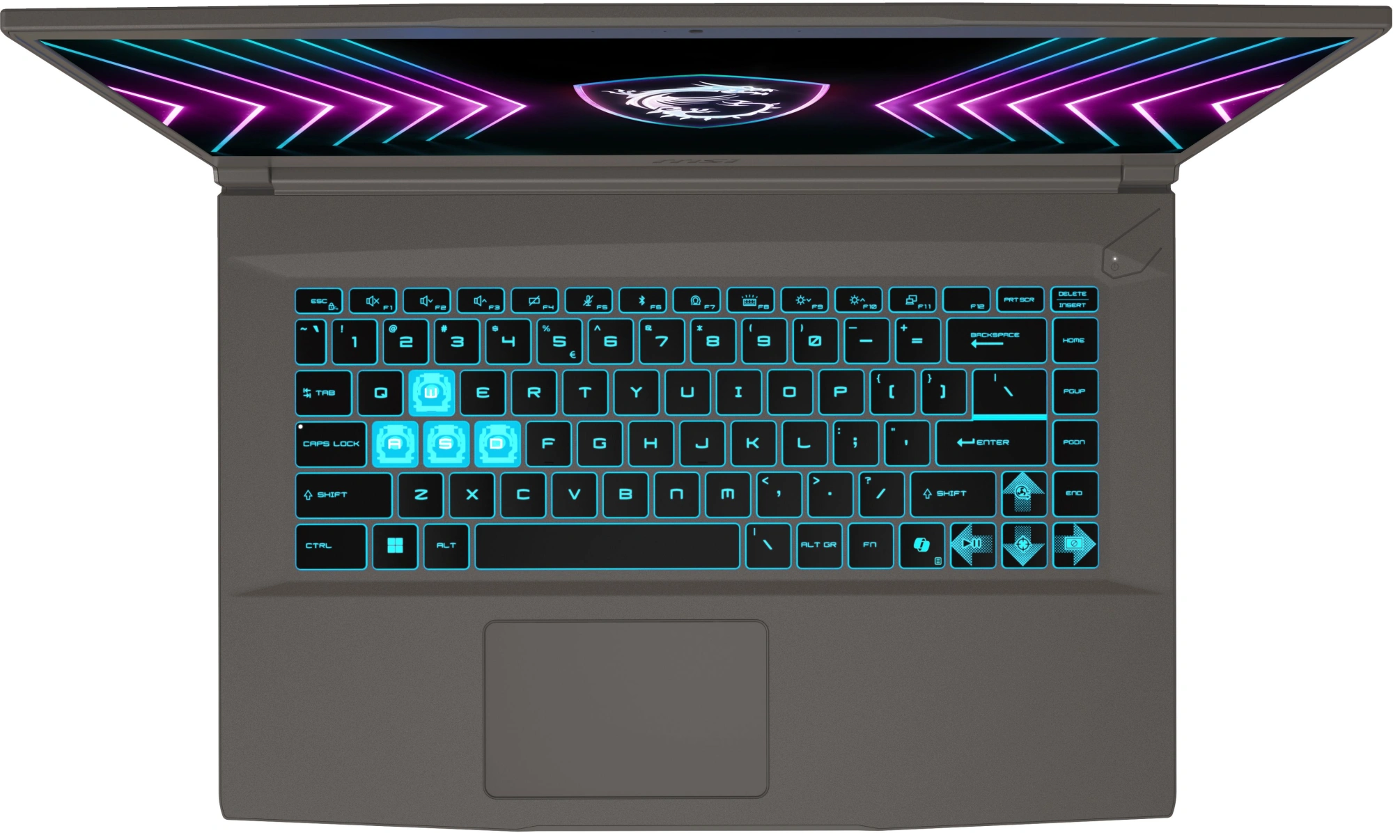 Ноутбук MSI Thin 15 B2RVE-3603XRU Core 7 240H 16Gb SSD512Gb NVIDIA GeForce RTX4050 6Gb 15.6" IPS FHD (1920x1080) без ОС grey WiFi BT Cam (9S7-16R831-3603) — миниатюра 4