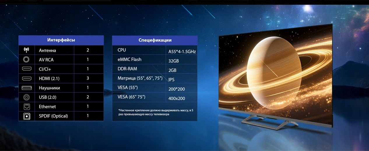 Телевизор QLED Skyworth 65" 65X67H NEXO Mini-LED черный/серый 4K Ultra HD 120Hz MEMC DVB-T DVB-T2 DVB-C DVB-S DVB-S2 USB WiFi Smart TV — миниатюра 9
