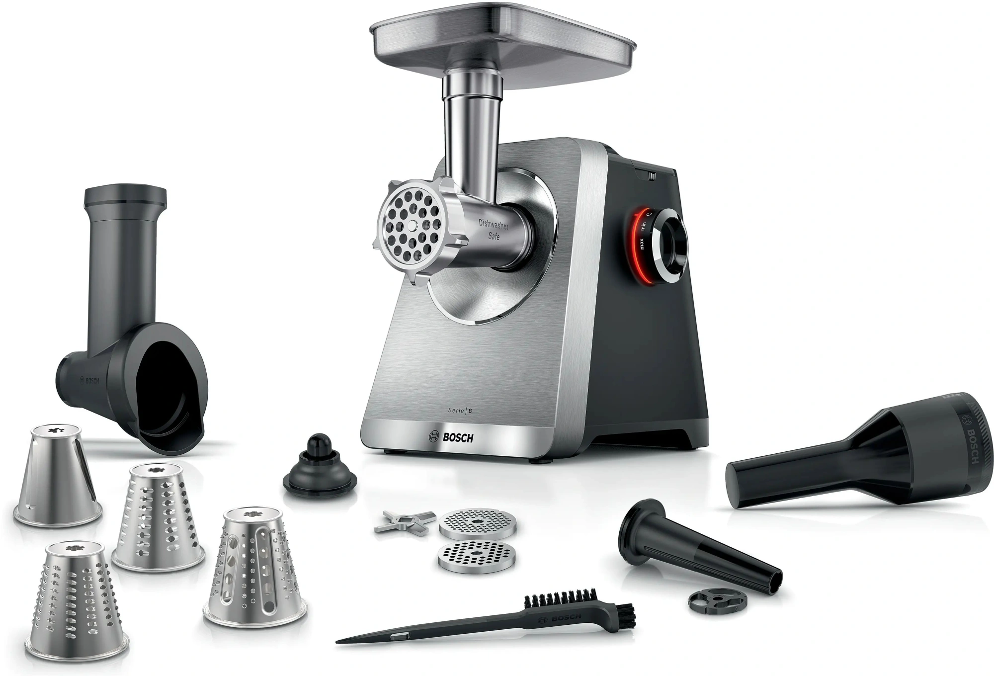 Мясорубка Bosch Series 8 MFWS840M 2500Вт черный — фото 1