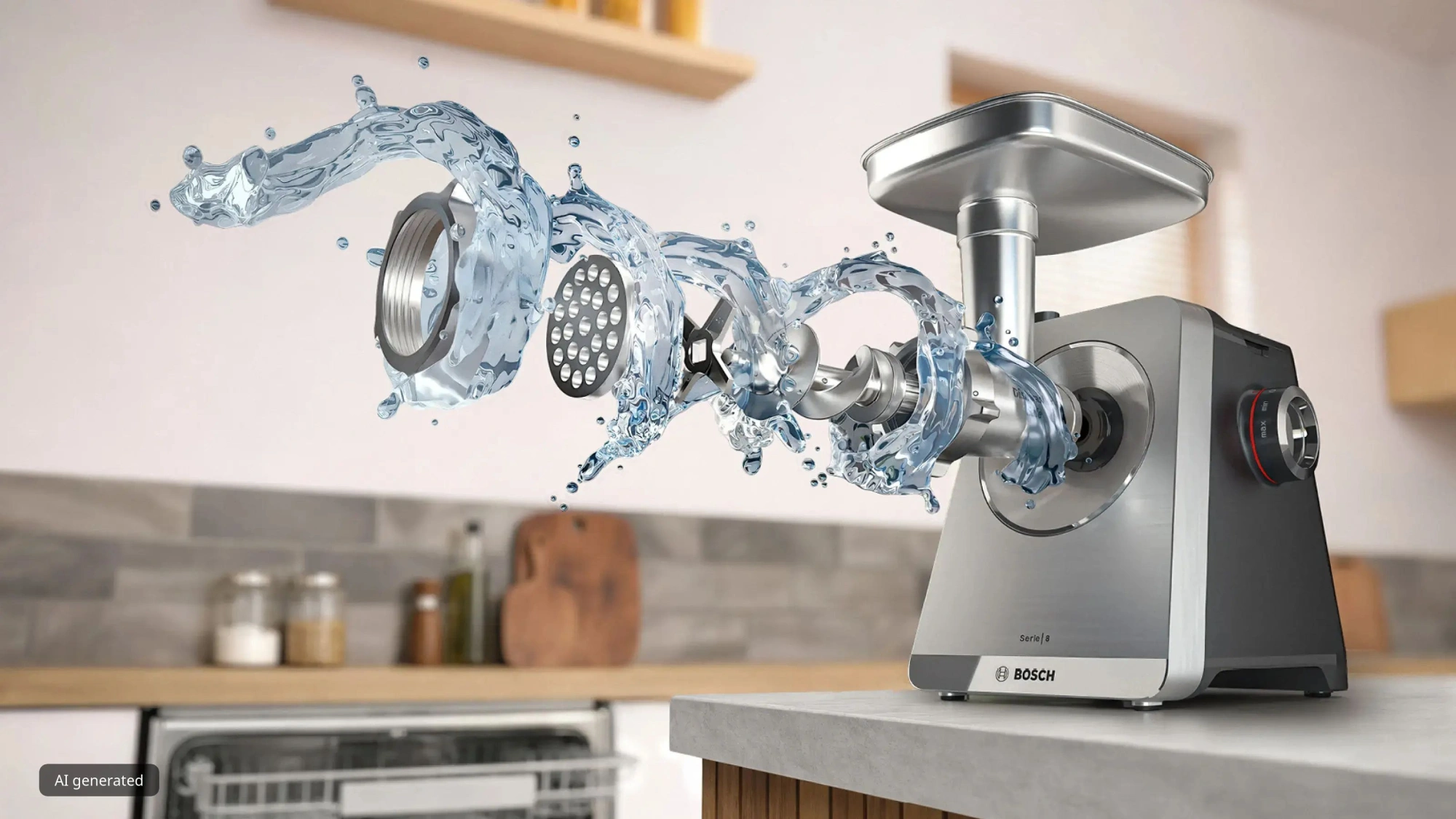Мясорубка Bosch Series 8 MFWS840M 2500Вт черный — миниатюра 4