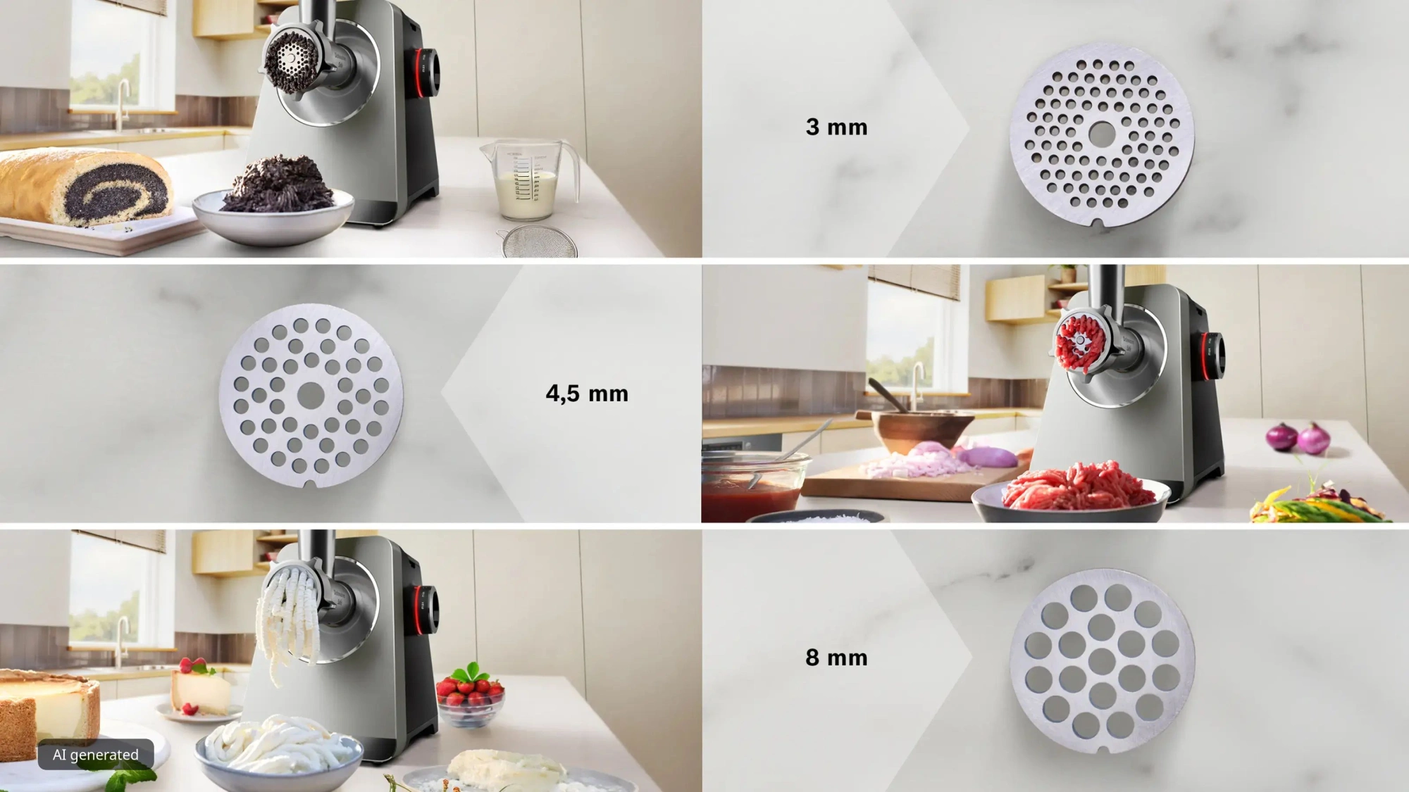 Мясорубка Bosch Series 8 MFWS840M 2500Вт черный — миниатюра 3