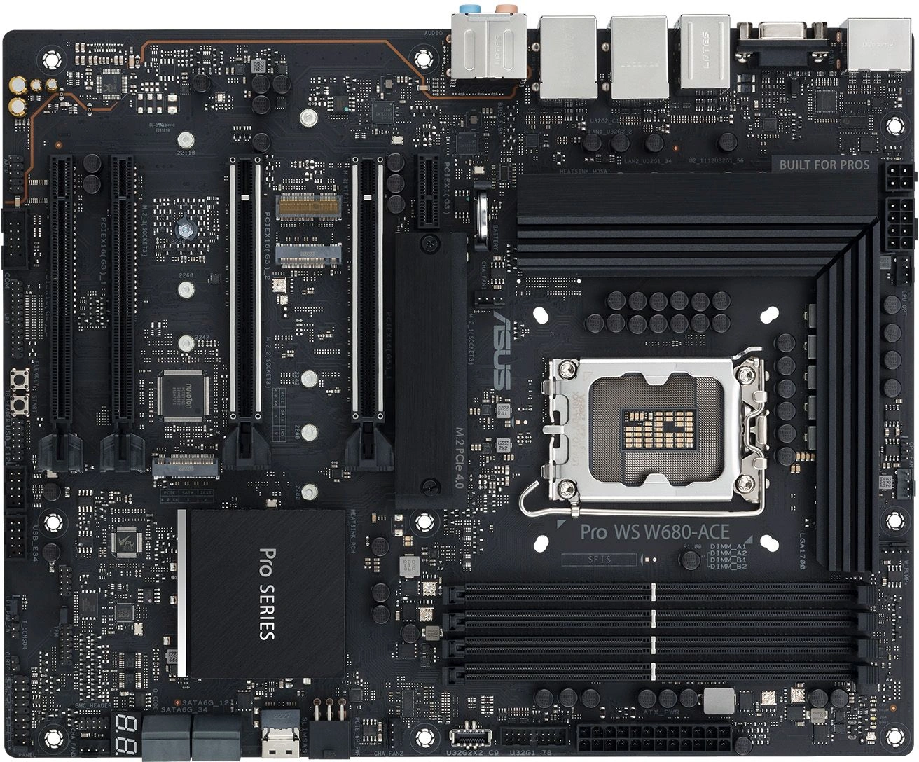 Материнская плата Asus PRO WS W680-ACE Soc-1700 Intel W680 4xDDR5 ATX AC`97 8ch(7.1) 2x2.5Gg RAID+VGA+HDMI+DP — фото 1