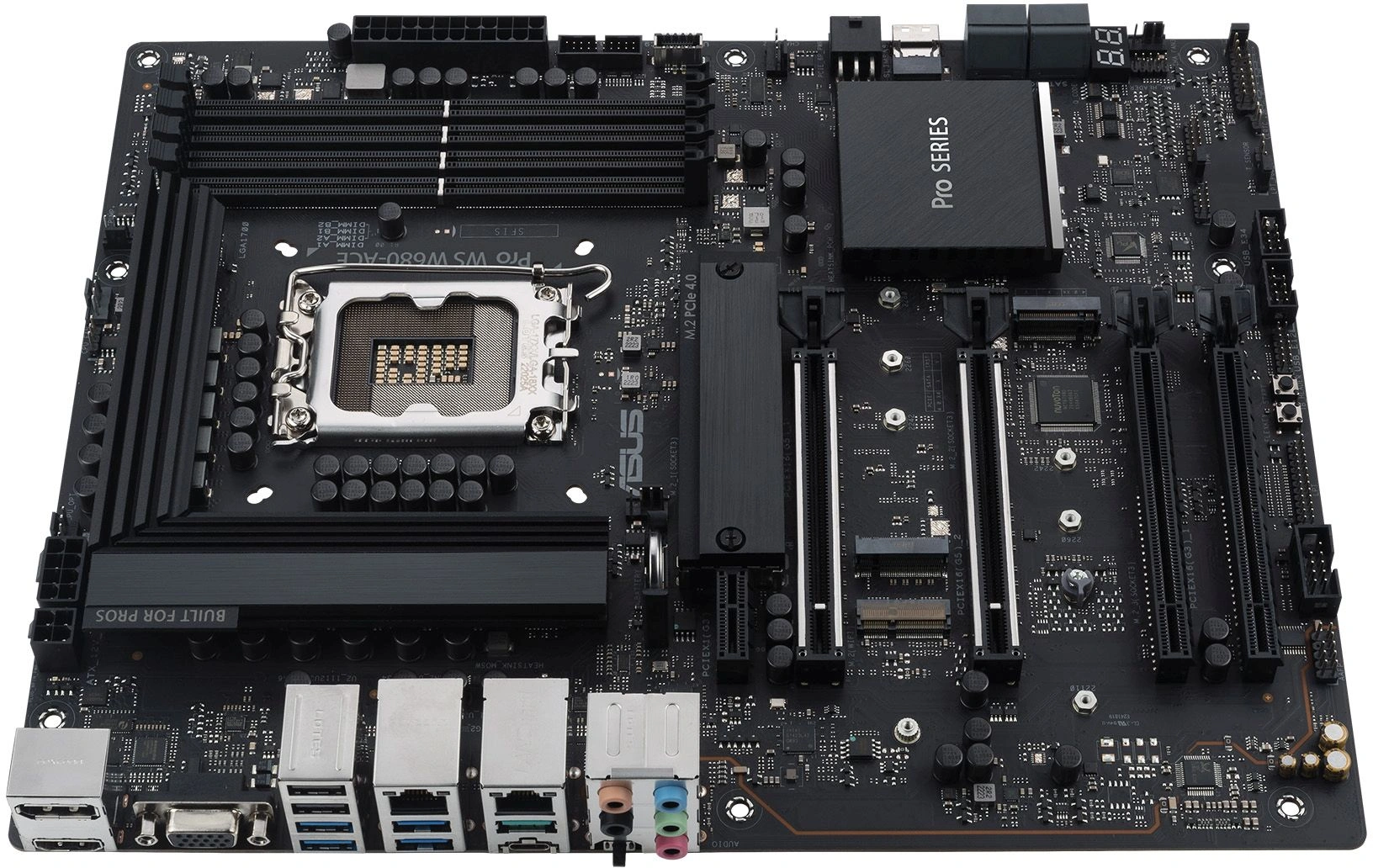 Материнская плата Asus PRO WS W680-ACE Soc-1700 Intel W680 4xDDR5 ATX AC`97 8ch(7.1) 2x2.5Gg RAID+VGA+HDMI+DP — миниатюра 2