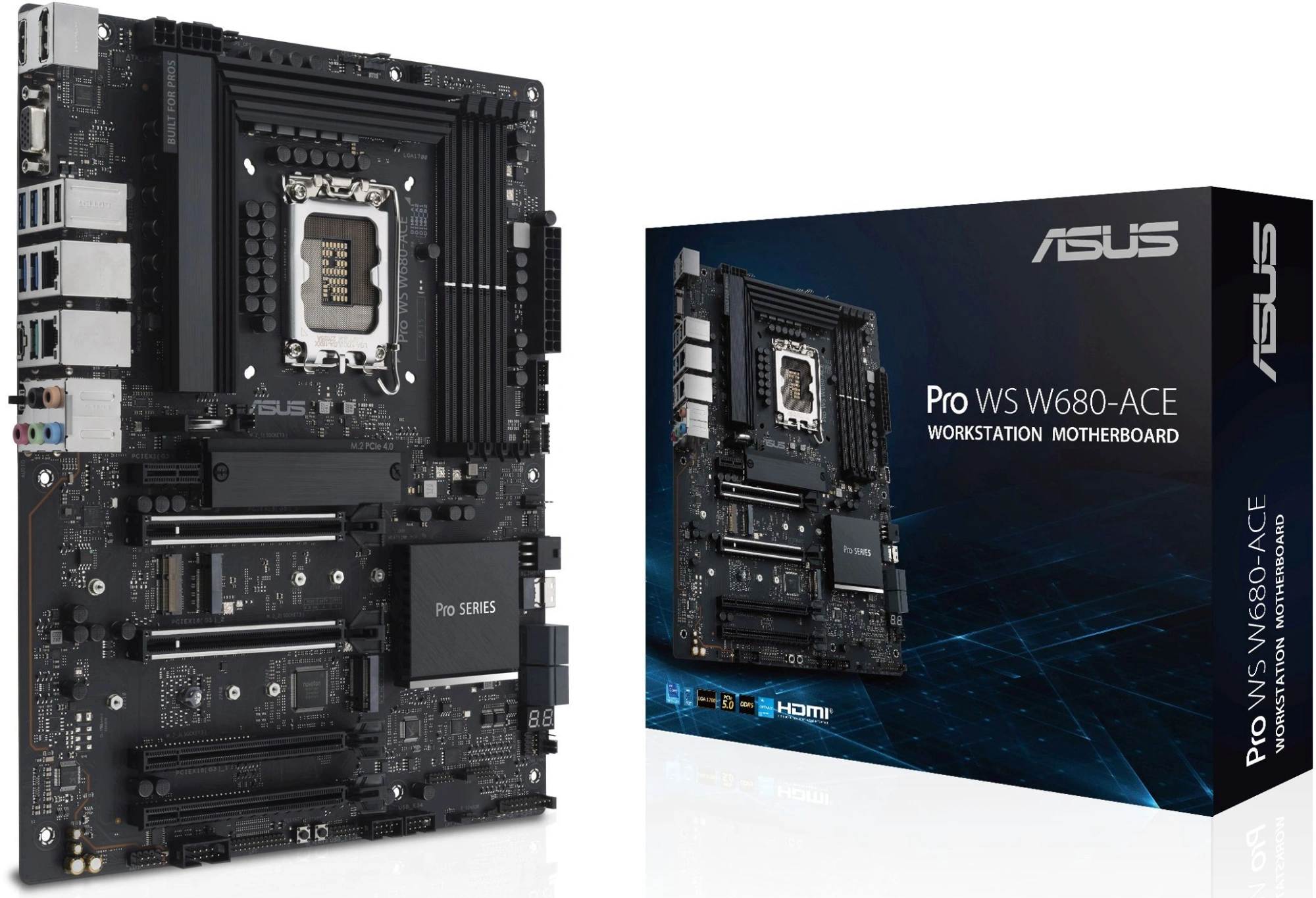 Материнская плата Asus PRO WS W680-ACE Soc-1700 Intel W680 4xDDR5 ATX AC`97 8ch(7.1) 2x2.5Gg RAID+VGA+HDMI+DP — миниатюра 11