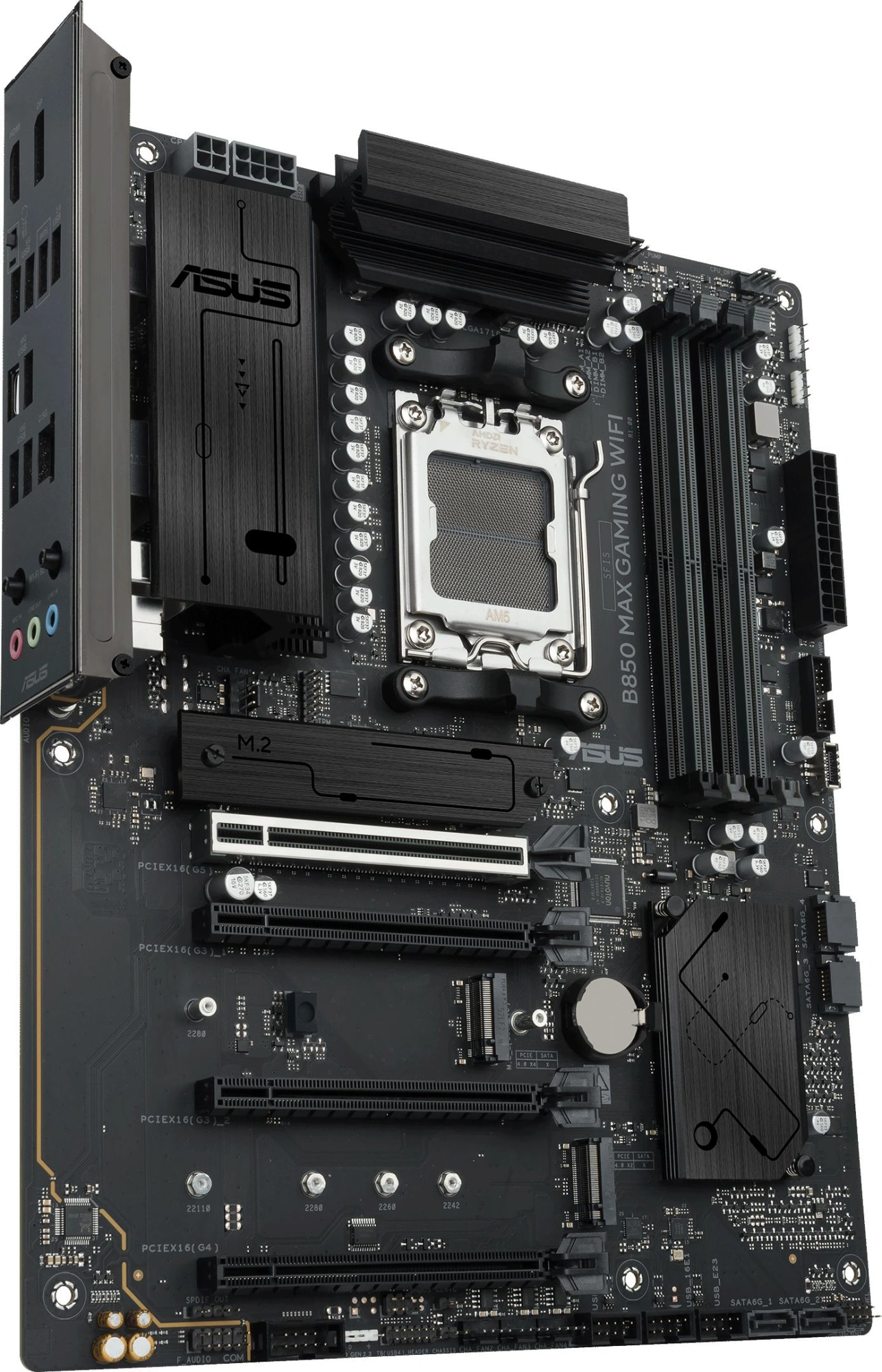 Материнская плата Asus B850 MAX GAMING WIFI Socket AM5 AMD B850 ATX AC`97 8ch(7.1) 2.5Gg RAID+HDMI+DP — миниатюра 5