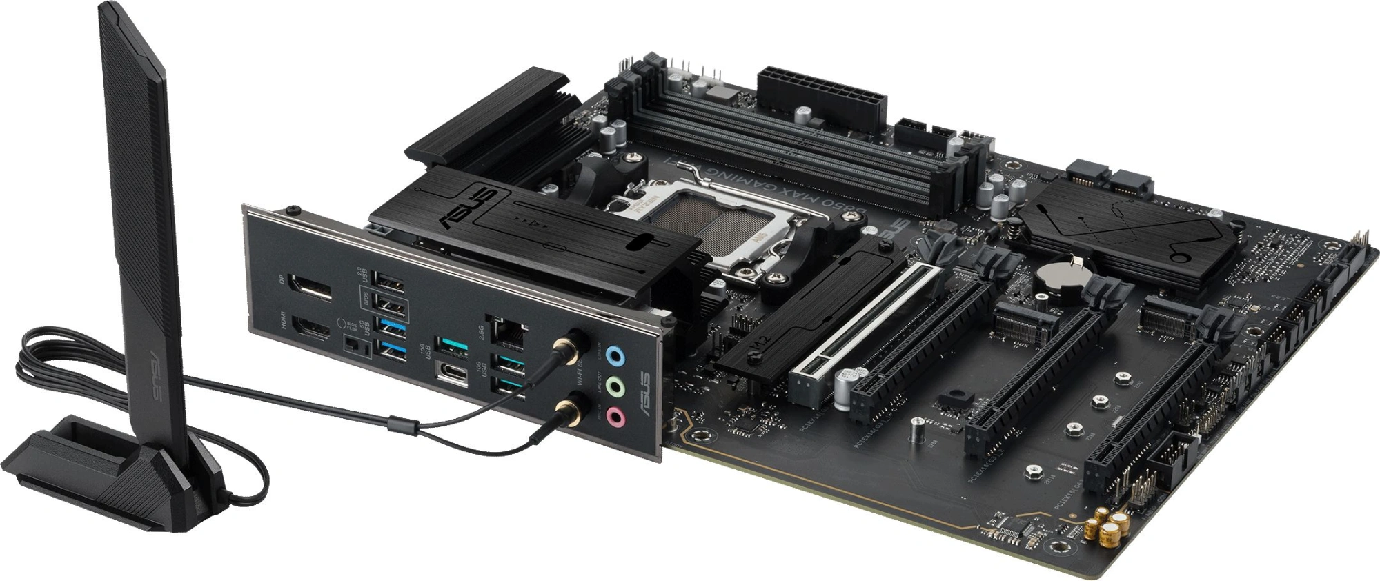 Материнская плата Asus B850 MAX GAMING WIFI Socket AM5 AMD B850 ATX AC`97 8ch(7.1) 2.5Gg RAID+HDMI+DP — миниатюра 10