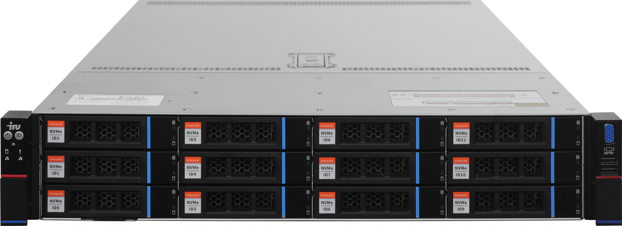 Сервер IRU Rock g2212p 2x8358 4x32Gb 2x480Gb SSD SATA 9460-8i AST2500 2x10Gb 2x1300W w/o OS (2195534) — миниатюра 6