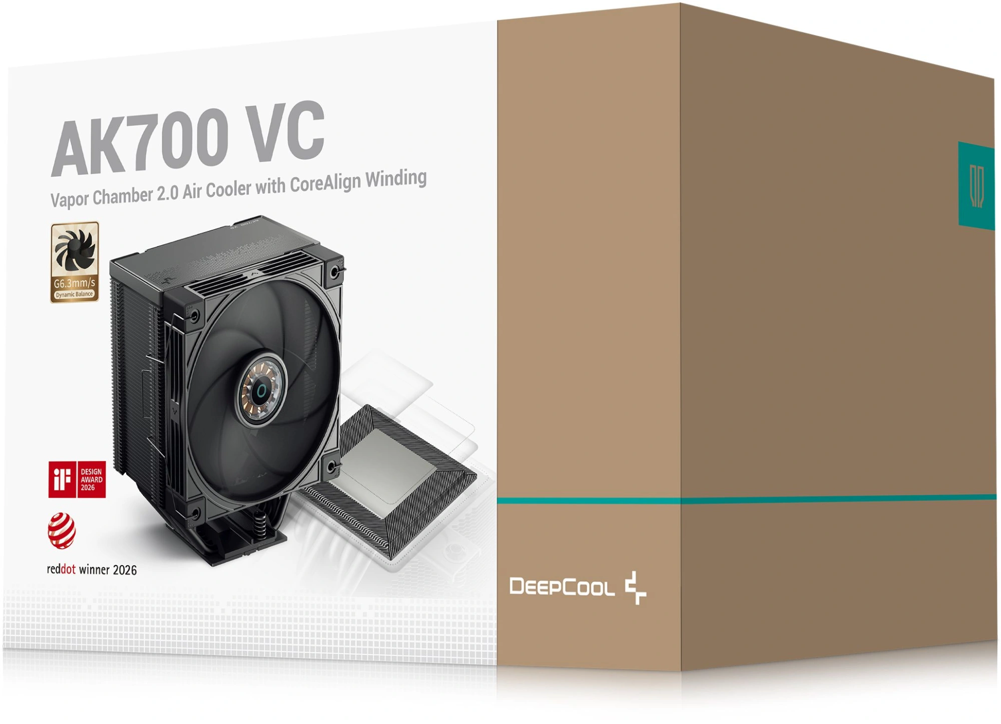 Устройство охлаждения(кулер) Deepcool AK700 VC нет подсветки Soc-AM5/AM4/1200/1700/1851 черный 4-pin 36dB Al+Cu 300W 1248gr Ret (R-AK700VC-BKNNMN-GJD) — миниатюра 9