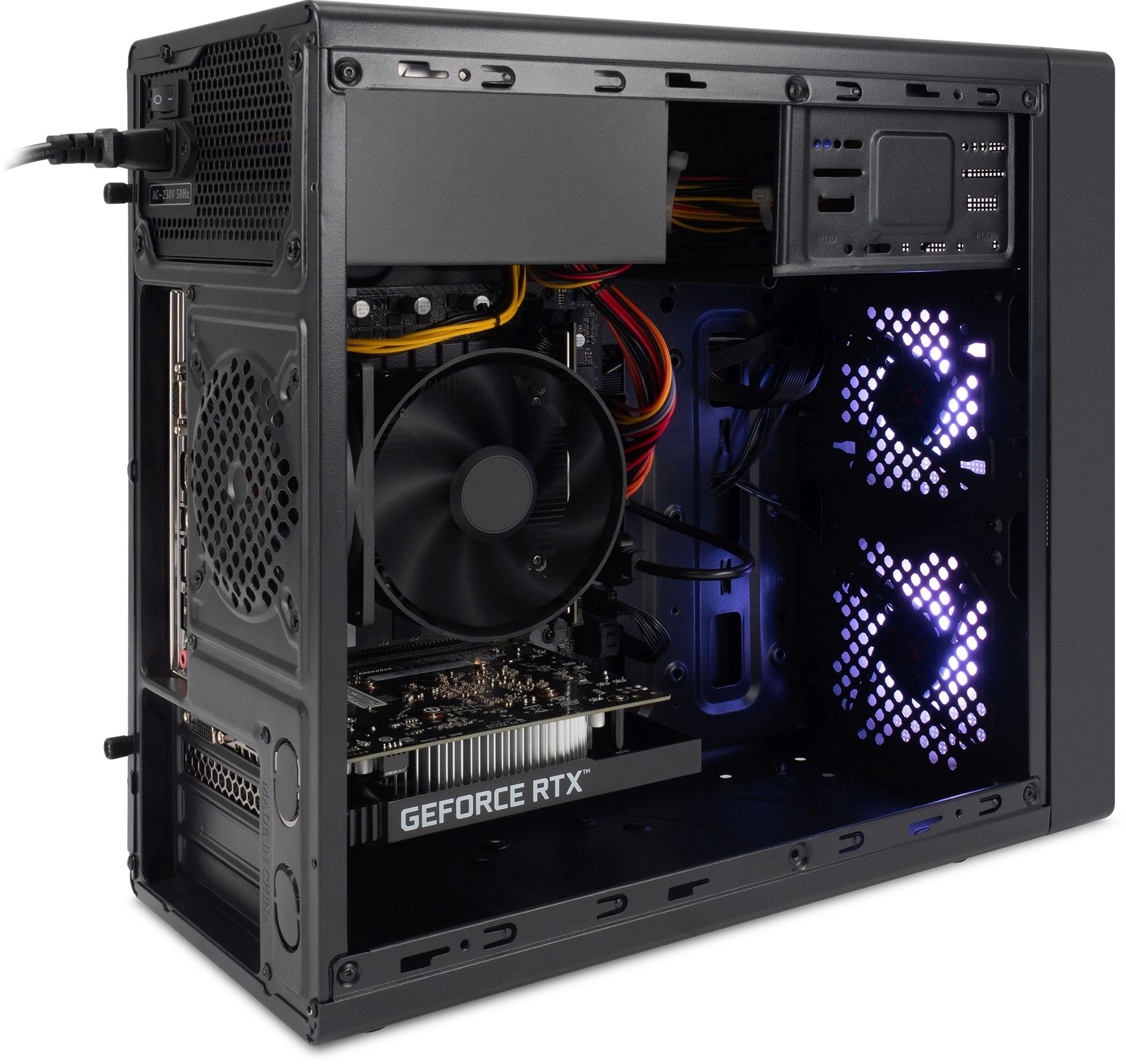 ПК IRU Tactio 320A5SEA MT Ryzen 5 5600 (3.5) 16Gb SSD512Gb RTX3050 6Gb без ОС GbitEth 500W черный (RUS) (2195820) — миниатюра 12