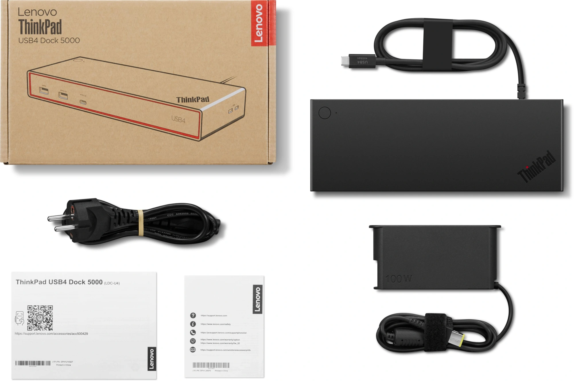 Стыковочная станция Lenovo 40BF0100EU USB Type-C черный 1xHDMI 2xDP 2xUSB Type-C 4xUSB 3.1 — миниатюра 3