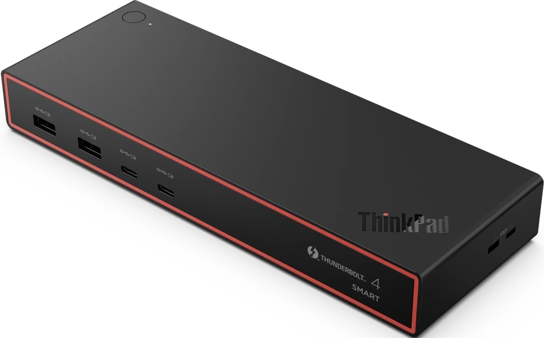 Стыковочная станция Lenovo 40BE0135EU Thunderbolt 4 черный 1xHDMI 2xDP 2xUSB Type-C 4xUSB 3.1 — фото 1