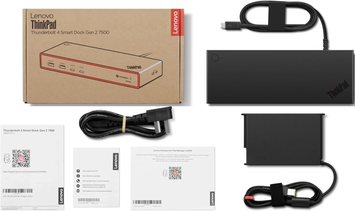 Стыковочная станция Lenovo 40BE0135EU Thunderbolt 4 черный 1xHDMI 2xDP 2xUSB Type-C 4xUSB 3.1 — миниатюра 11