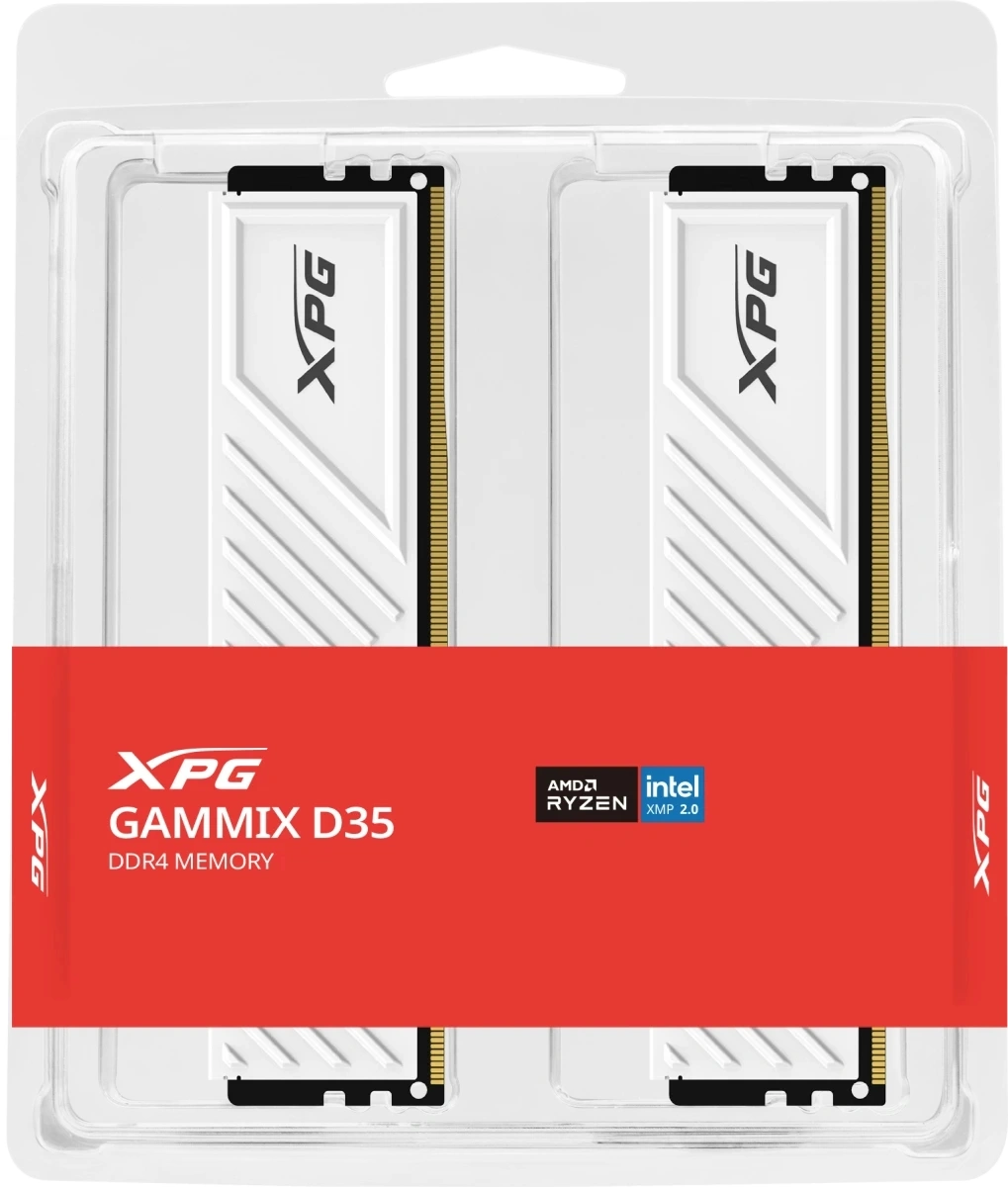 Память DDR4 2x8GB 3200MHz A-Data AX4U32008G16A-DTWHD35 XPG Gammix D35 RTL PC4-25600 CL16 DIMM UDIMM 288-pin 1.35В single rank с радиатором Ret — миниатюра 6