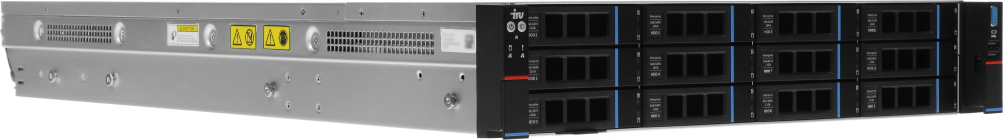 Сервер IRU Rock g2212ag3 2x7713 4x32Gb 2x480Gb SSD 9361-8I AST2500 10G 4P 2x1300W w/o OS (2196352) — миниатюра 8