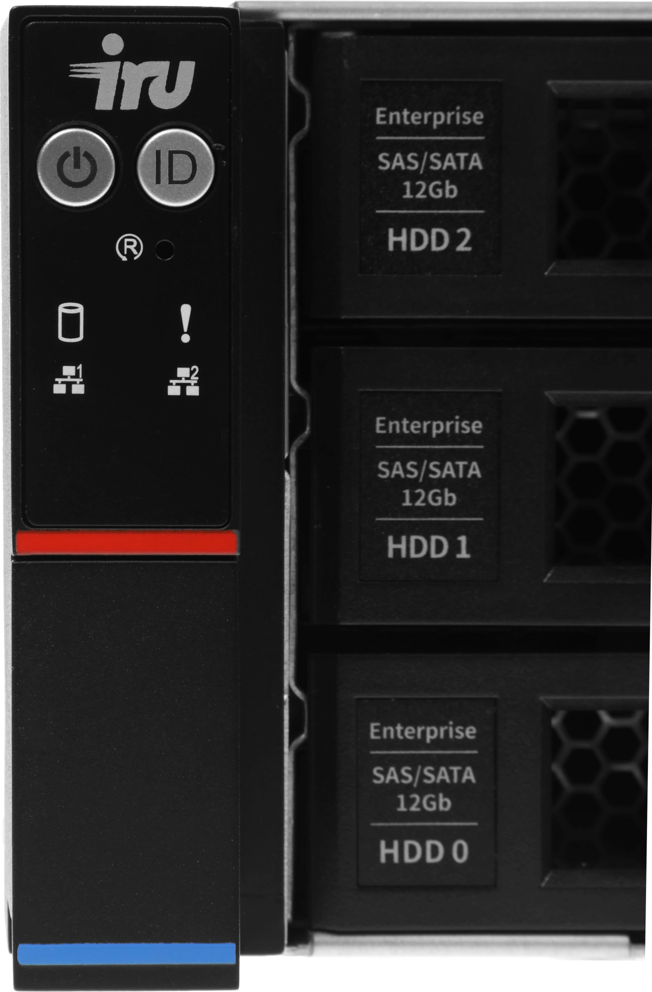 Сервер IRU Rock g2212ag3 2x7713 4x32Gb 2x480Gb SSD 9361-8I AST2500 10G 4P 2x1300W w/o OS (2196352) — миниатюра 16