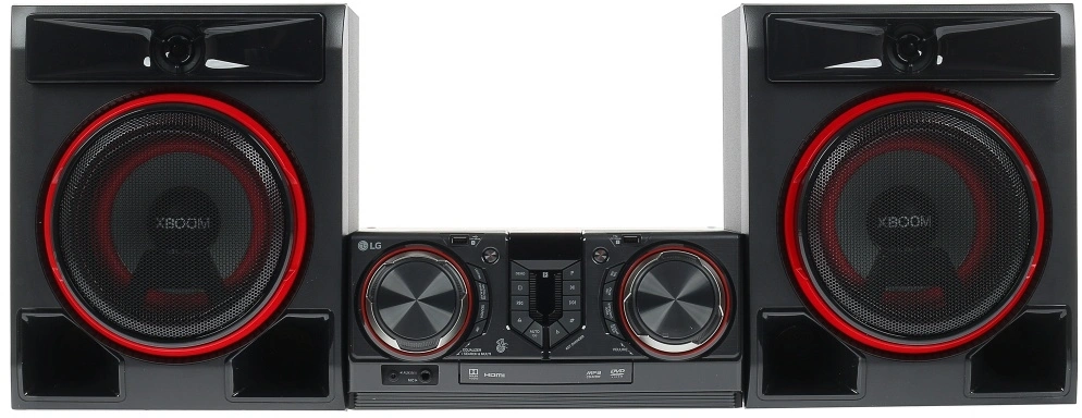 LG Минисистема CL65 черный/красный 950Вт FM USB BT