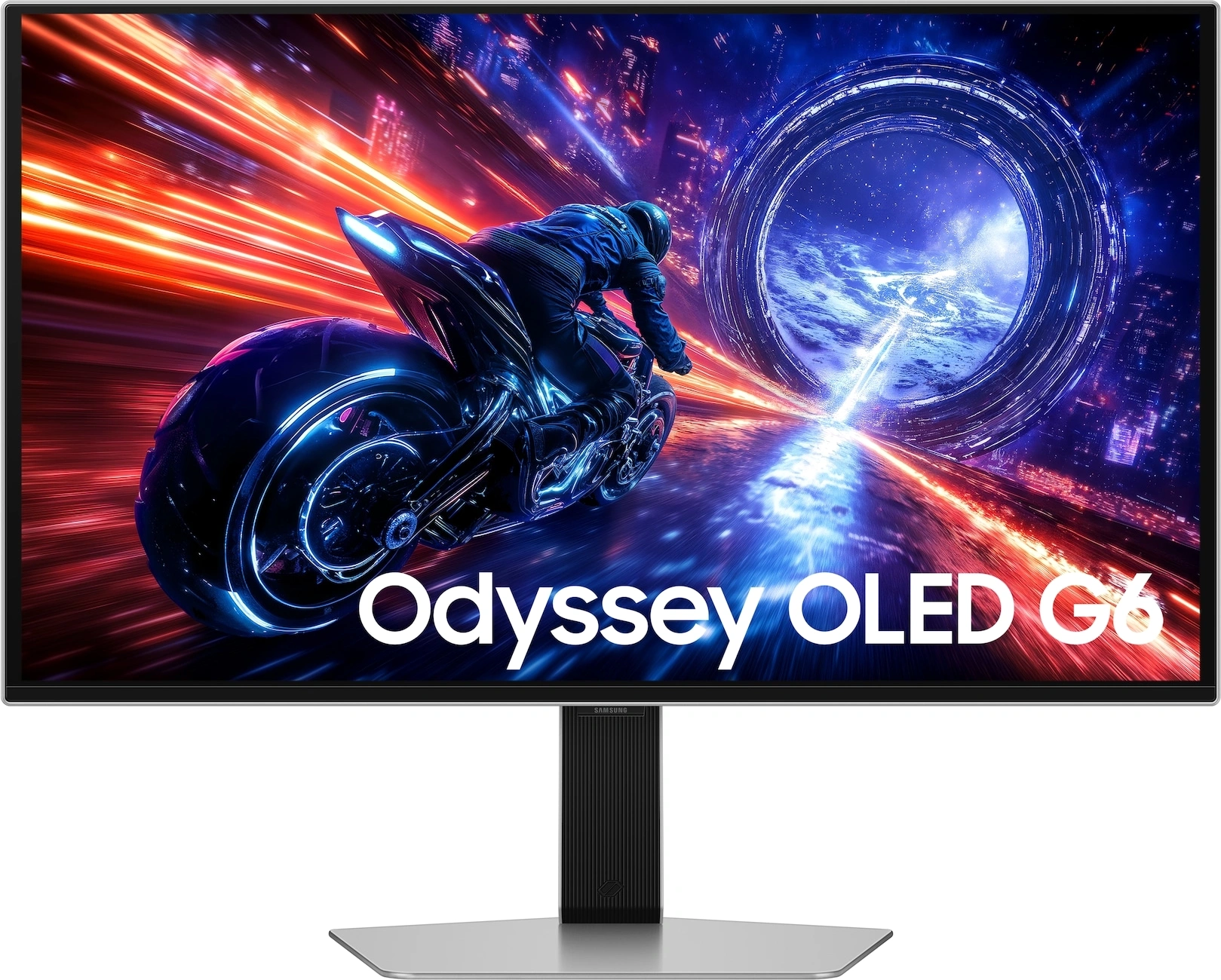 Монитор Samsung 27" Odyssey OLED G6 S27FG602SIXCI серебристый OLED LED 16:9 HDMI матовая HAS Piv 300cd 178гр/178гр 2560x1440 500Hz FreeSync Premium Pro DP 2K USB 6.9кг — фото 1