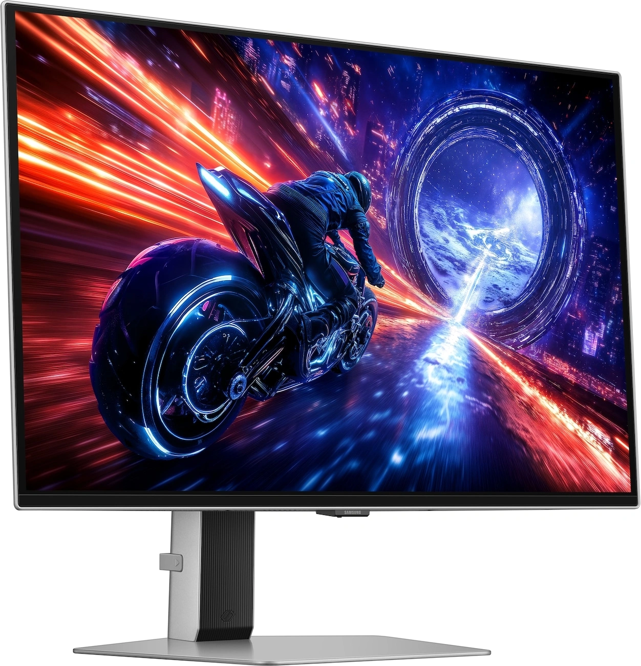 Монитор Samsung 27" Odyssey OLED G6 S27FG602SIXCI серебристый OLED LED 16:9 HDMI матовая HAS Piv 300cd 178гр/178гр 2560x1440 500Hz FreeSync Premium Pro DP 2K USB 6.9кг — миниатюра 4