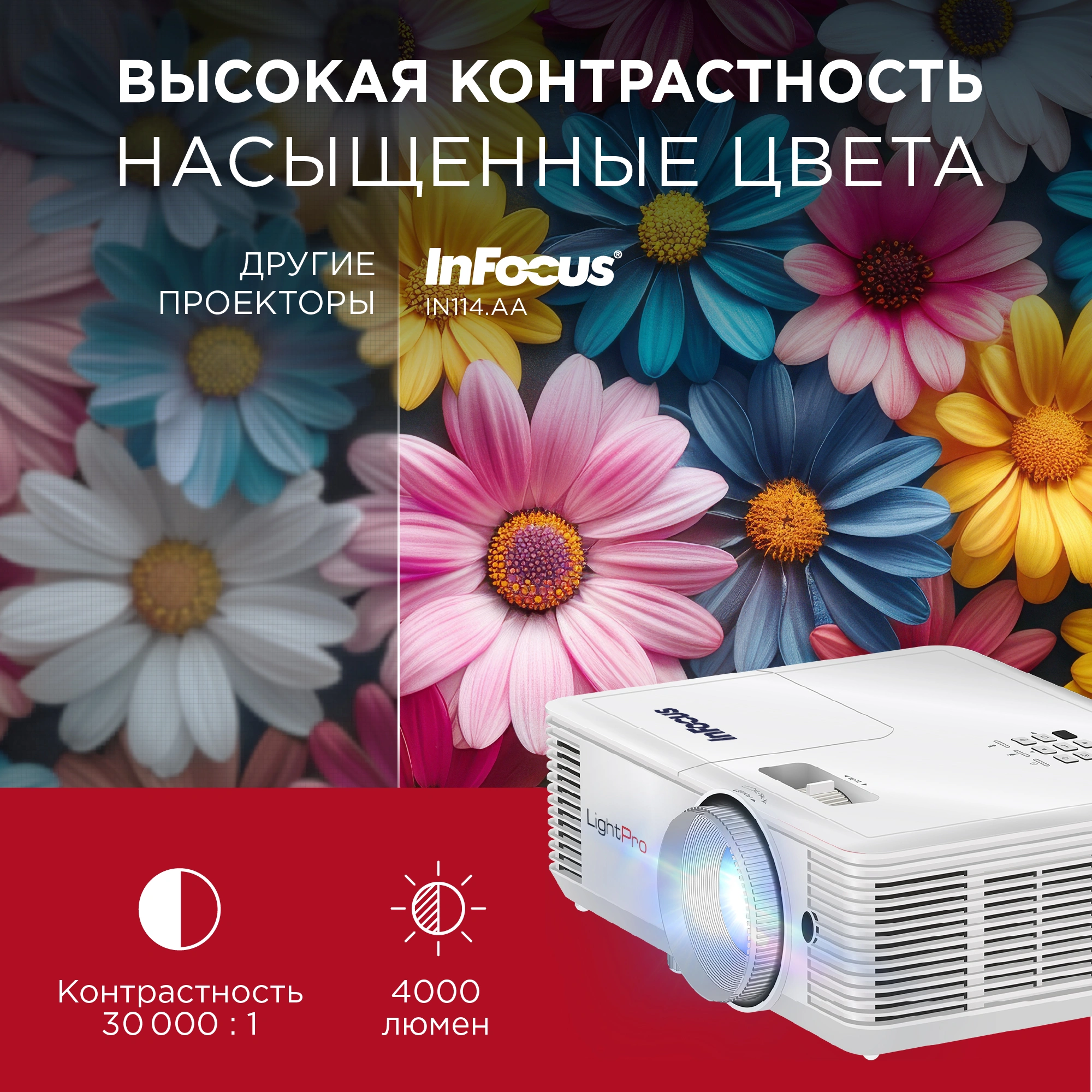 Проектор Infocus Genesis III IN114.AA DLP 4000Lm LS (1024x768) 30000:1 ресурс лампы:6000часов 1xUSB typeA 1xHDMI 2.9кг — миниатюра 8