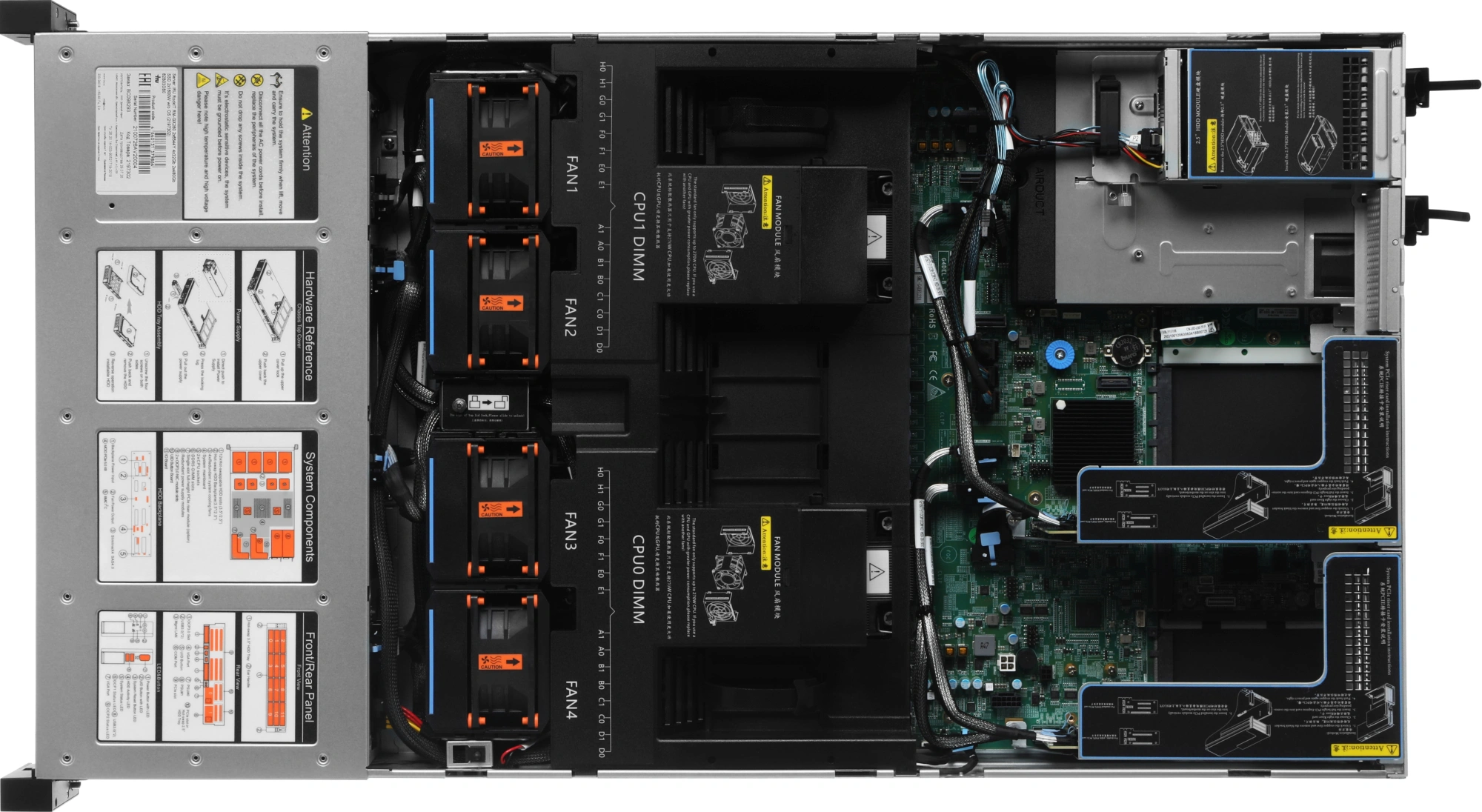 Сервер IRU RockIT RM-GX260 2x6544Y 4x32Gb 2x480Gb SSD C741 AST2600 2x1600W w/o OS (2197302) — миниатюра 7