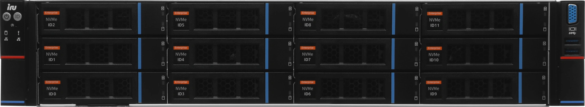 Сервер IRU RockIT RM-GX260 2x6544Y 4x32Gb 2x480Gb SSD C741 AST2600 2x1600W w/o OS (2197302) — миниатюра 14