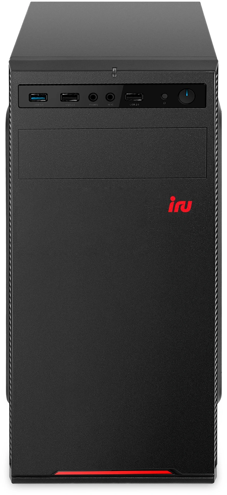 ПК IRU Tactio 320A6SO MT Ryzen 5 8600G (4.3) 32Gb SSD512Gb 760M без ОС 2.5xGbitEth 400W черный (2197345) — фото 1
