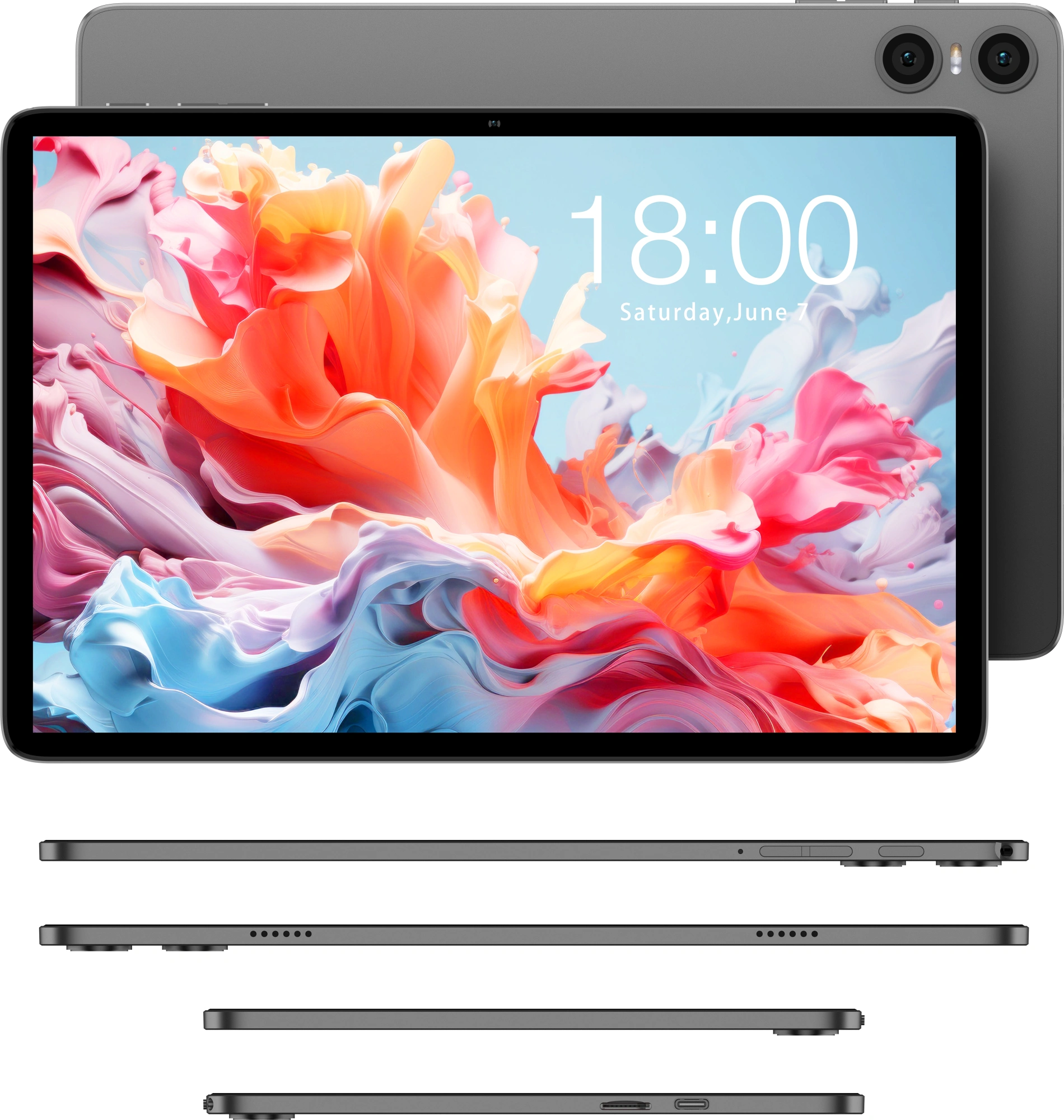 Планшет Teclast P30T Case T7250 (1.6) 8C RAM6Gb ROM128Gb 10.1" IPS 1280x800 Android 16 серый 5Mpix 2Mpix BT WiFi microSD 256Gb 6000mAh 12hr — миниатюра 8