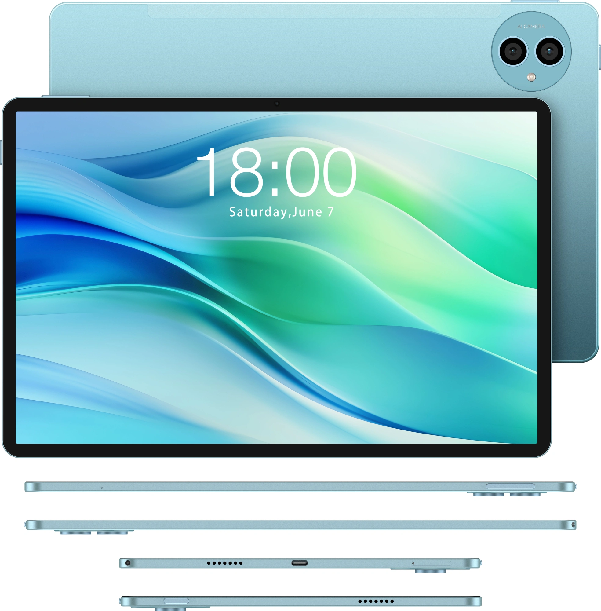 Планшет Teclast P50 premium set T7250 (1.8) 8C RAM6Gb ROM128Gb 10.92" IPS 1280x800 4G Android 16 голубой 8Mpix 5Mpix BT WiFi microSD 1Tb 7000mAh 12hr — миниатюра 8