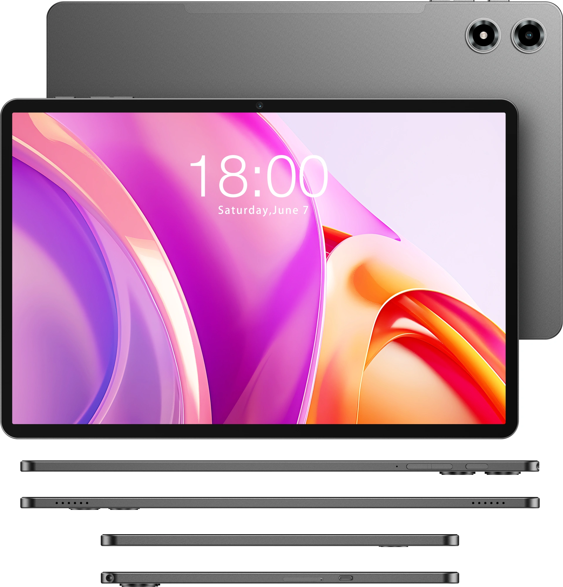 Планшет Teclast T50Plus Premium Set 2026 T7280 (2.2) 8C RAM8Gb ROM128Gb 10.95" IPS 1920x1200 4G Android 15 серый 13Mpix 8Mpix BT WiFi microSD 1Tb 8000mAh 15hr — миниатюра 4