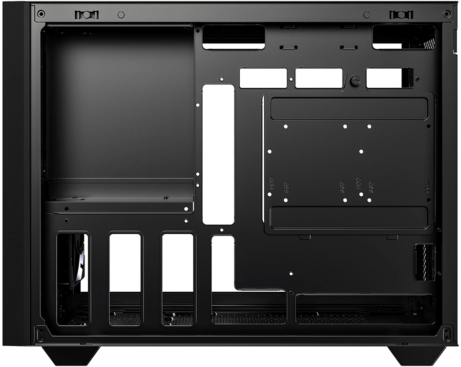 Корпус ID-Cooling Flow 500 Air черный без БП mATX 8x120mm 1x140mm 1xUSB3.0 audio bott PSU — миниатюра 3