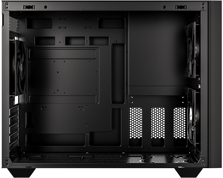 Корпус ID-Cooling Flow 500 Air черный без БП mATX 8x120mm 1x140mm 1xUSB3.0 audio bott PSU — миниатюра 4