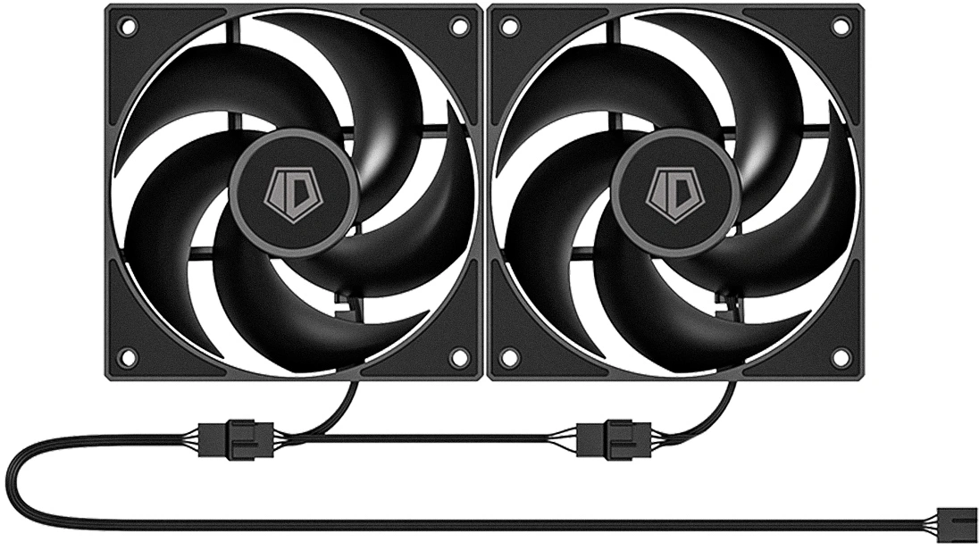 Корпус ID-Cooling Flow 500 Air черный без БП mATX 8x120mm 1x140mm 1xUSB3.0 audio bott PSU — миниатюра 6